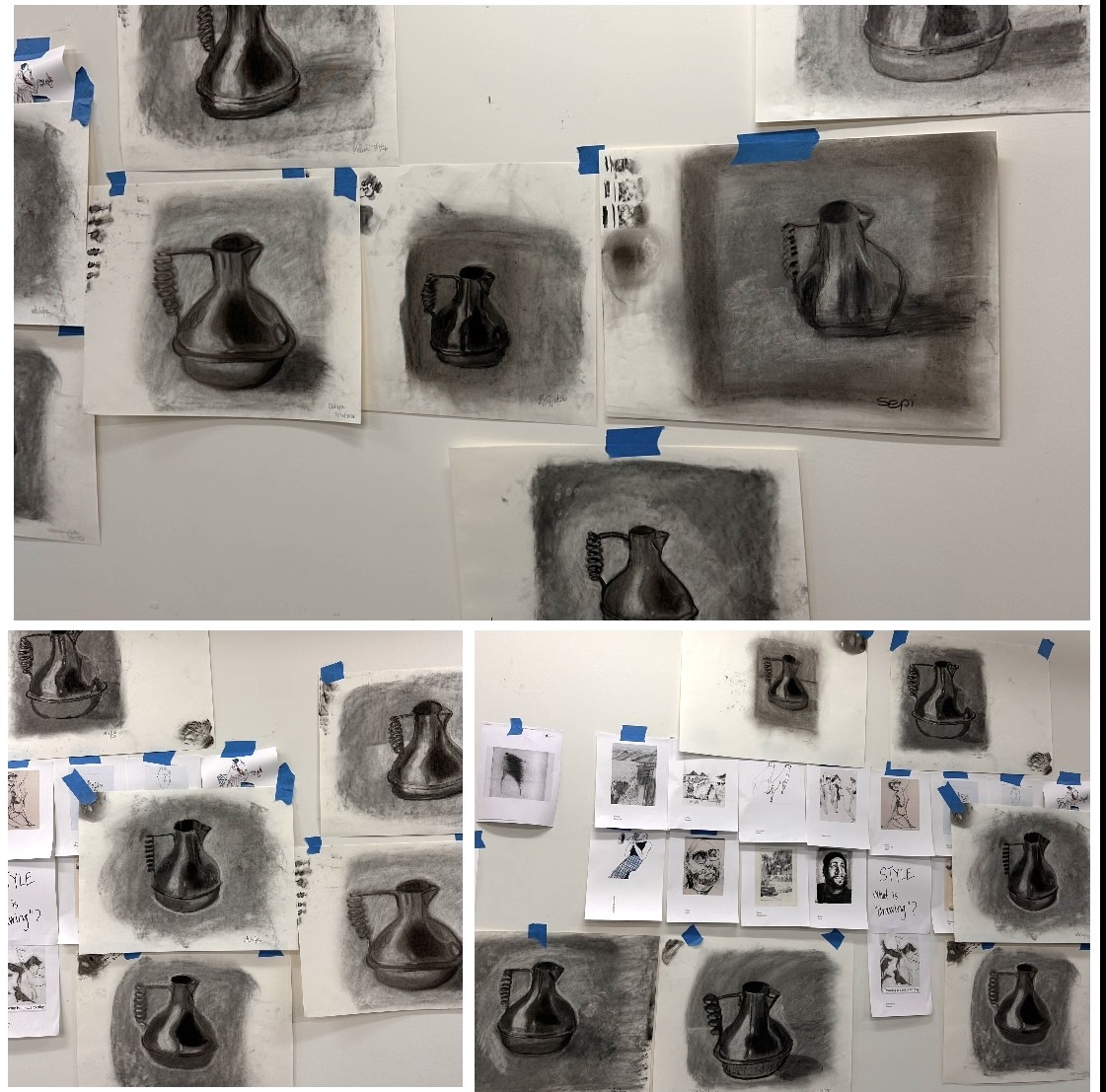 Rite of Reflection: Drawing with Charcoal
